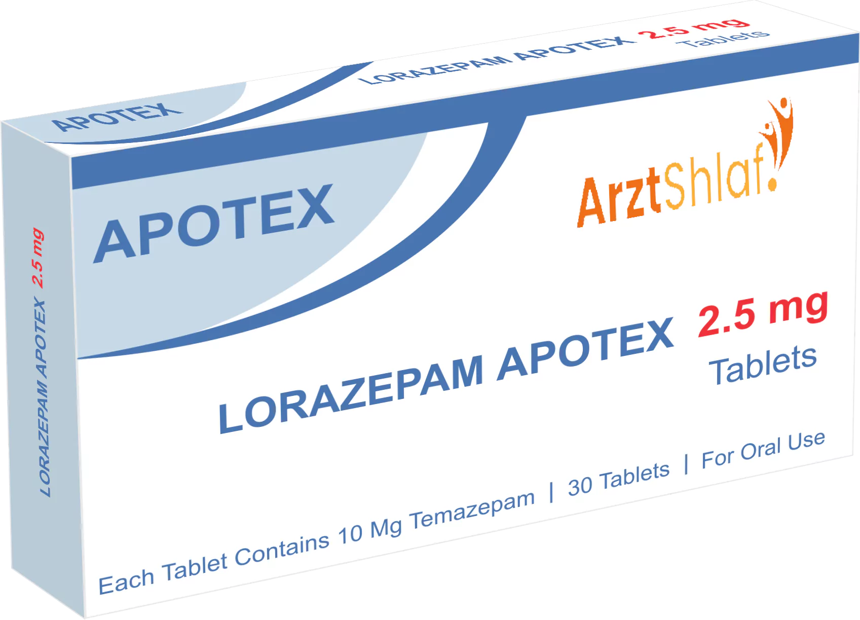 Lorazepam 2.5mg 30 Tabletten